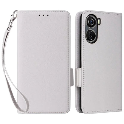 For ZTE Blade V41 Vita 5G / Axon 40 Lite / Blade V40 Design / V50 Design 5G / nubia Neo 5G Case Wallet Phone Cover Litchi Texture