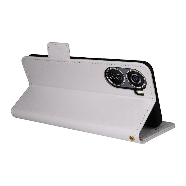 For ZTE Blade V41 Vita 5G / Axon 40 Lite / Blade V40 Design / V50 Design 5G / nubia Neo 5G Case Wallet Phone Cover Litchi Texture