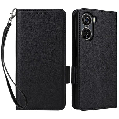 For ZTE Blade V41 Vita 5G / Axon 40 Lite / Blade V40 Design / V50 Design 5G / nubia Neo 5G Case Wallet Phone Cover Litchi Texture