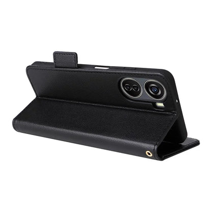 For ZTE Blade V41 Vita 5G / Axon 40 Lite / Blade V40 Design / V50 Design 5G / nubia Neo 5G Case Wallet Phone Cover Litchi Texture