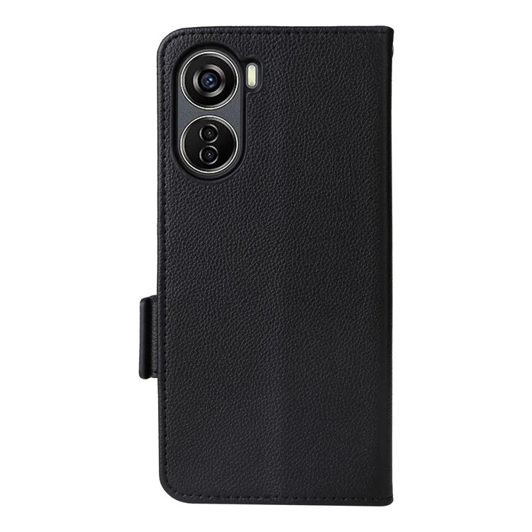 For ZTE Blade V41 Vita 5G / Axon 40 Lite / Blade V40 Design / V50 Design 5G / nubia Neo 5G Case Wallet Phone Cover Litchi Texture