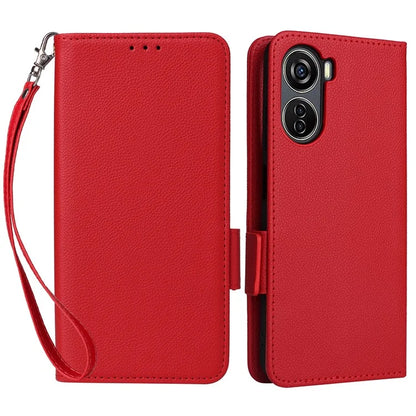 For ZTE Blade V41 Vita 5G / Axon 40 Lite / Blade V40 Design / V50 Design 5G / nubia Neo 5G Case Wallet Phone Cover Litchi Texture