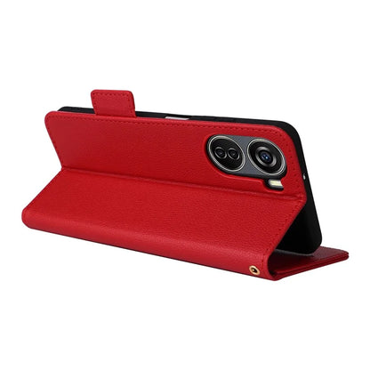 For ZTE Blade V41 Vita 5G / Axon 40 Lite / Blade V40 Design / V50 Design 5G / nubia Neo 5G Case Wallet Phone Cover Litchi Texture