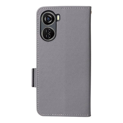 For ZTE Blade V41 Vita 5G / Axon 40 Lite / Blade V40 Design / V50 Design 5G / nubia Neo 5G Case Wallet Phone Cover Litchi Texture