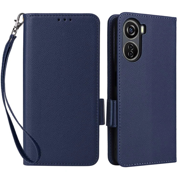 For ZTE Blade V41 Vita 5G / Axon 40 Lite / Blade V40 Design / V50 Design 5G / nubia Neo 5G Case Wallet Phone Cover Litchi Texture