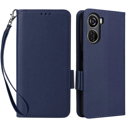 For ZTE Blade V41 Vita 5G / Axon 40 Lite / Blade V40 Design / V50 Design 5G / nubia Neo 5G Case Wallet Phone Cover Litchi Texture