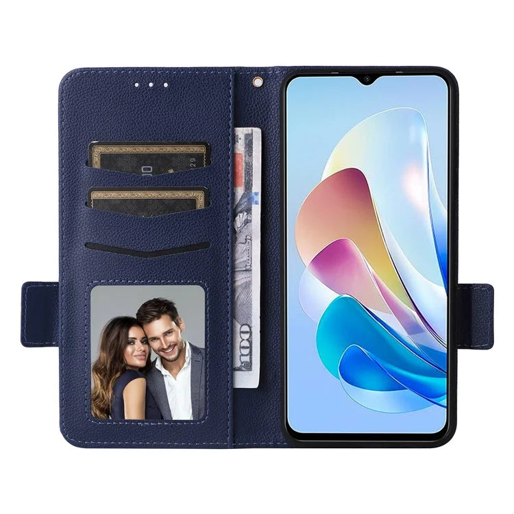 For ZTE Blade V41 Vita 5G / Axon 40 Lite / Blade V40 Design / V50 Design 5G / nubia Neo 5G Case Wallet Phone Cover Litchi Texture
