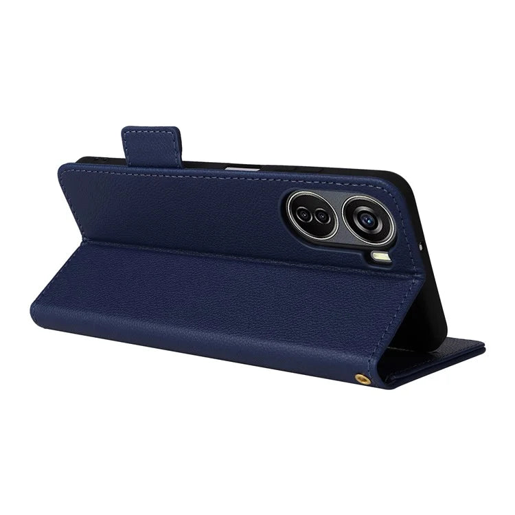 For ZTE Blade V41 Vita 5G / Axon 40 Lite / Blade V40 Design / V50 Design 5G / nubia Neo 5G Case Wallet Phone Cover Litchi Texture