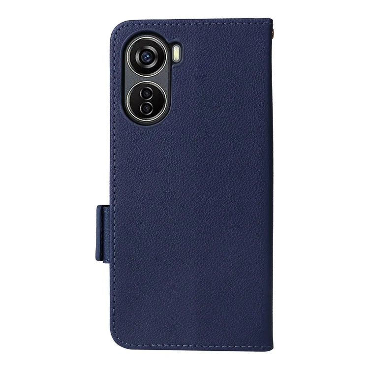 For ZTE Blade V41 Vita 5G / Axon 40 Lite / Blade V40 Design / V50 Design 5G / nubia Neo 5G Case Wallet Phone Cover Litchi Texture