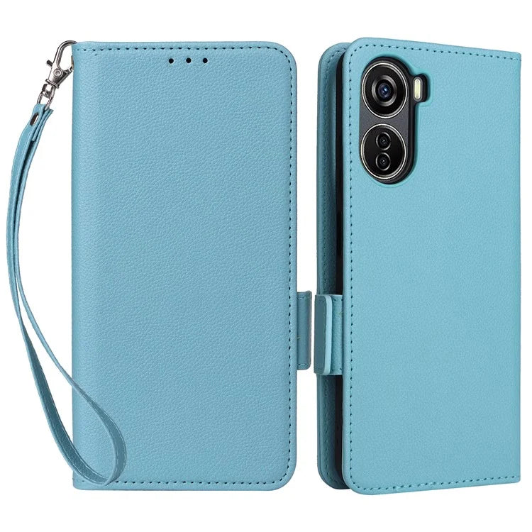 For ZTE Blade V41 Vita 5G / Axon 40 Lite / Blade V40 Design / V50 Design 5G / nubia Neo 5G Case Wallet Phone Cover Litchi Texture