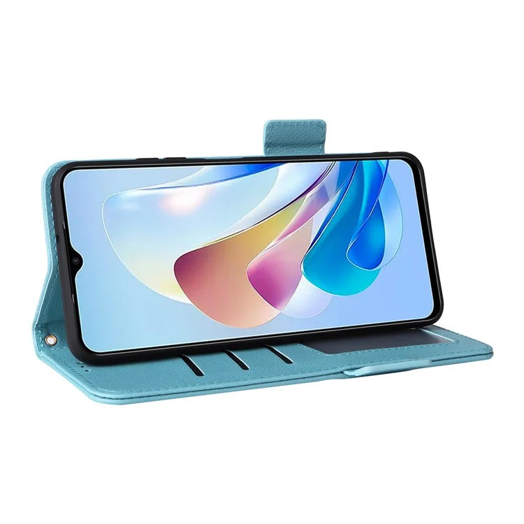 For ZTE Blade V41 Vita 5G / Axon 40 Lite / Blade V40 Design / V50 Design 5G / nubia Neo 5G Case Wallet Phone Cover Litchi Texture