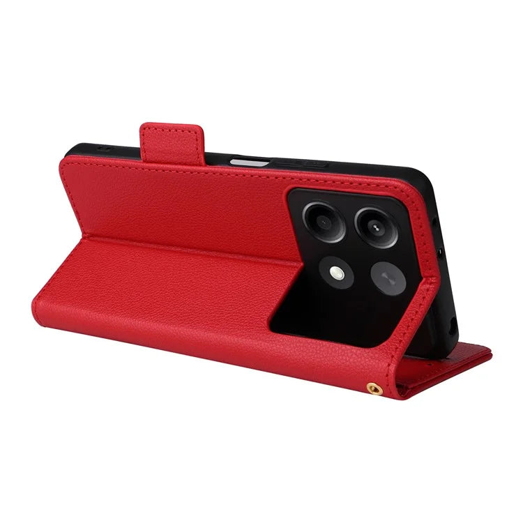 For Xiaomi Redmi Note 13R Pro 5G / Poco X6 Neo 5G Phone Case PU Leather Card Slots Magnetic Closure Cover Full Protection
