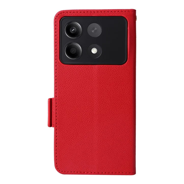 For Xiaomi Redmi Note 13R Pro 5G / Poco X6 Neo 5G Phone Case PU Leather Card Slots Magnetic Closure Cover Full Protection
