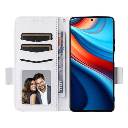 For Xiaomi Redmi Note 13R Pro 5G / Poco X6 Neo 5G Phone Case PU Leather Card Slots Magnetic Closure Cover Full Protection
