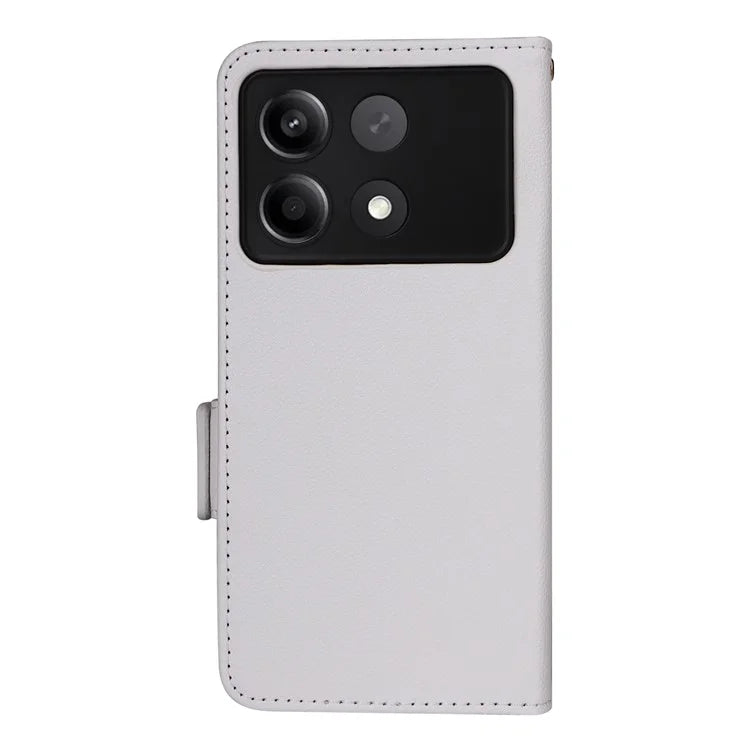 For Xiaomi Redmi Note 13R Pro 5G / Poco X6 Neo 5G Phone Case PU Leather Card Slots Magnetic Closure Cover Full Protection