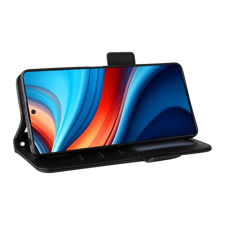For Xiaomi Redmi Note 13R Pro 5G / Poco X6 Neo 5G Phone Case PU Leather Card Slots Magnetic Closure Cover Full Protection