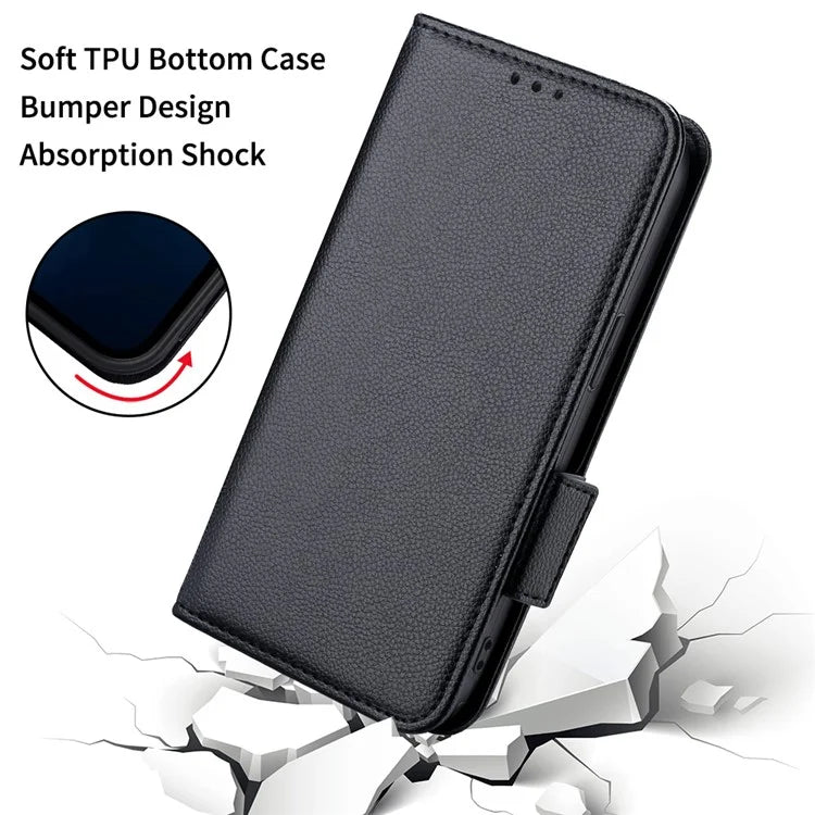 For Xiaomi Redmi Note 13R Pro 5G / Poco X6 Neo 5G Phone Case PU Leather Card Slots Magnetic Closure Cover Full Protection