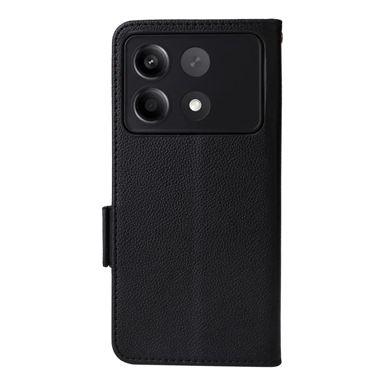 For Xiaomi Redmi Note 13R Pro 5G / Poco X6 Neo 5G Phone Case PU Leather Card Slots Magnetic Closure Cover Full Protection