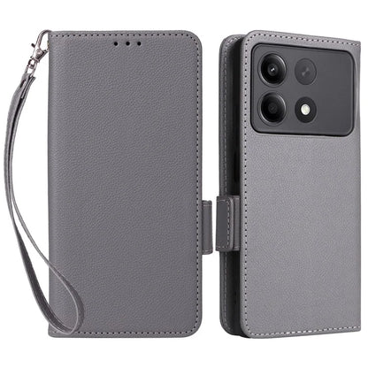 For Xiaomi Redmi Note 13R Pro 5G / Poco X6 Neo 5G Phone Case PU Leather Card Slots Magnetic Closure Cover Full Protection
