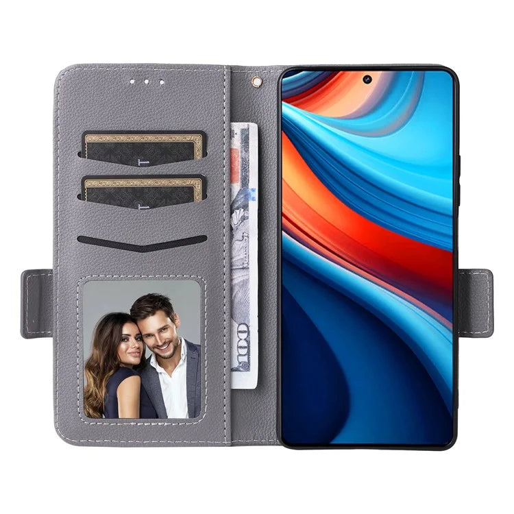 For Xiaomi Redmi Note 13R Pro 5G / Poco X6 Neo 5G Phone Case PU Leather Card Slots Magnetic Closure Cover Full Protection