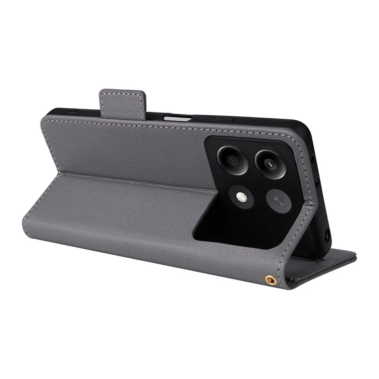 For Xiaomi Redmi Note 13R Pro 5G / Poco X6 Neo 5G Phone Case PU Leather Card Slots Magnetic Closure Cover Full Protection