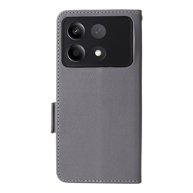 For Xiaomi Redmi Note 13R Pro 5G / Poco X6 Neo 5G Phone Case PU Leather Card Slots Magnetic Closure Cover Full Protection