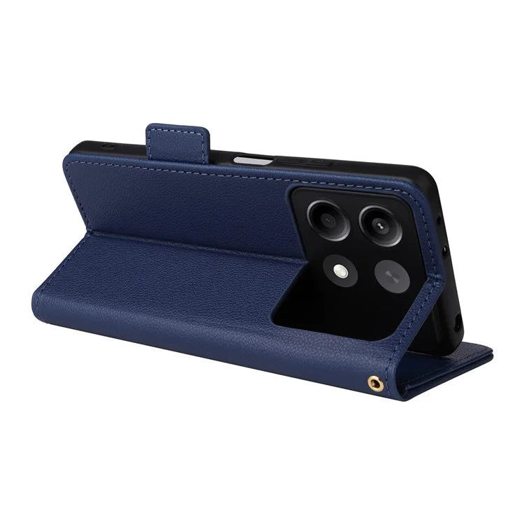 For Xiaomi Redmi Note 13R Pro 5G / Poco X6 Neo 5G Phone Case PU Leather Card Slots Magnetic Closure Cover Full Protection