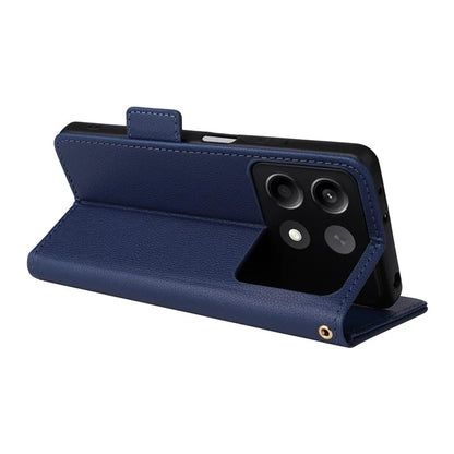 For Xiaomi Redmi Note 13R Pro 5G / Poco X6 Neo 5G Phone Case PU Leather Card Slots Magnetic Closure Cover Full Protection