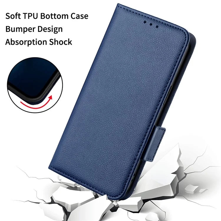For Xiaomi Redmi Note 13R Pro 5G / Poco X6 Neo 5G Phone Case PU Leather Card Slots Magnetic Closure Cover Full Protection