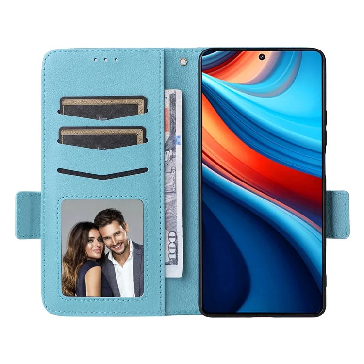 For Xiaomi Redmi Note 13R Pro 5G / Poco X6 Neo 5G Phone Case PU Leather Card Slots Magnetic Closure Cover Full Protection