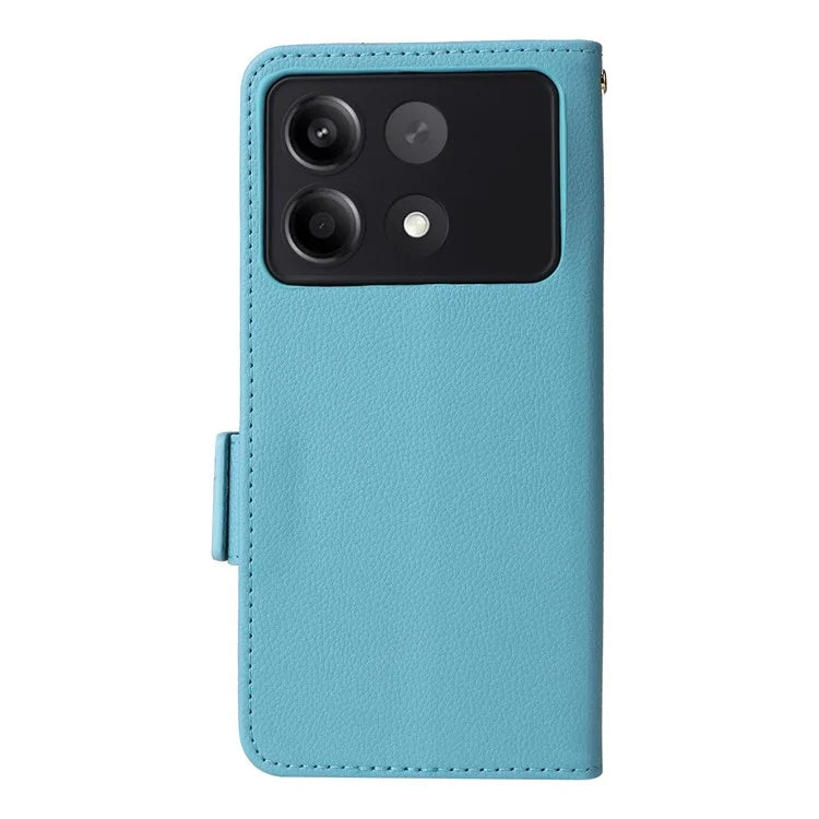 For Xiaomi Redmi Note 13R Pro 5G / Poco X6 Neo 5G Phone Case PU Leather Card Slots Magnetic Closure Cover Full Protection