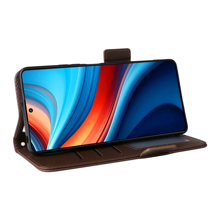 For Xiaomi Redmi Note 13R Pro 5G / Poco X6 Neo 5G Phone Case PU Leather Card Slots Magnetic Closure Cover Full Protection