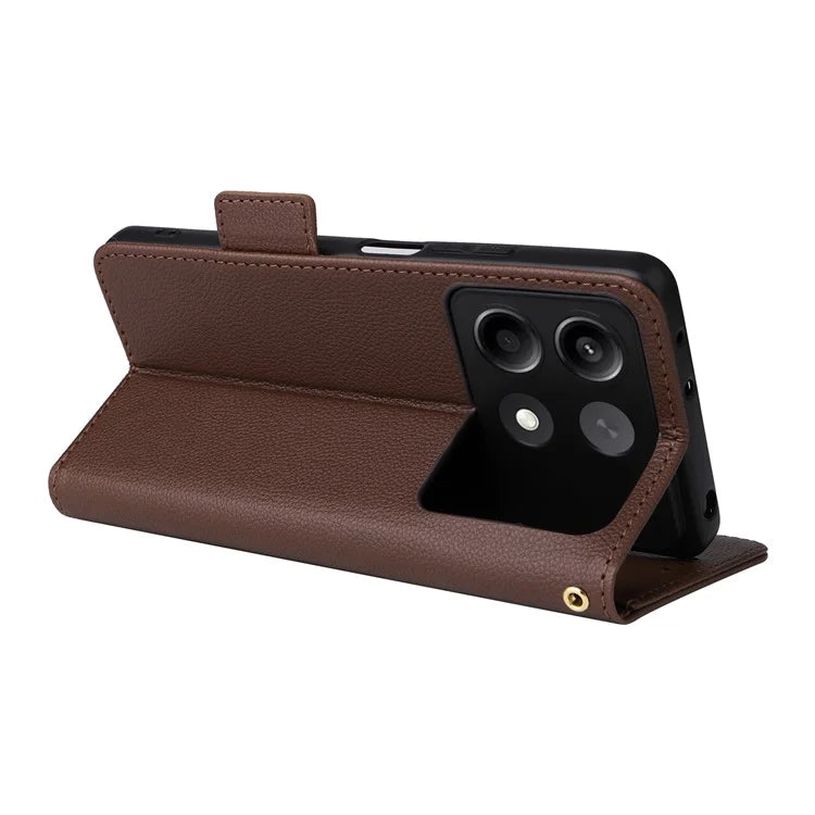 For Xiaomi Redmi Note 13R Pro 5G / Poco X6 Neo 5G Phone Case PU Leather Card Slots Magnetic Closure Cover Full Protection