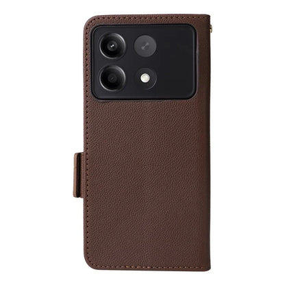 For Xiaomi Redmi Note 13R Pro 5G / Poco X6 Neo 5G Phone Case PU Leather Card Slots Magnetic Closure Cover Full Protection