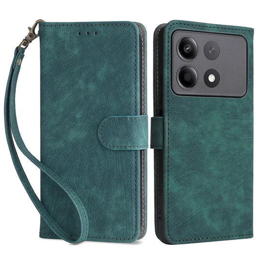 For Xiaomi Redmi Note 13R Pro 5G / Poco X6 Neo 5G Case RFID Blocking Wallet PU Leather+TPU Phone Cover
