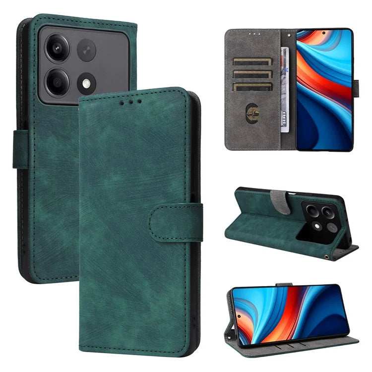 For Xiaomi Redmi Note 13R Pro 5G / Poco X6 Neo 5G Case RFID Blocking Wallet PU Leather+TPU Phone Cover