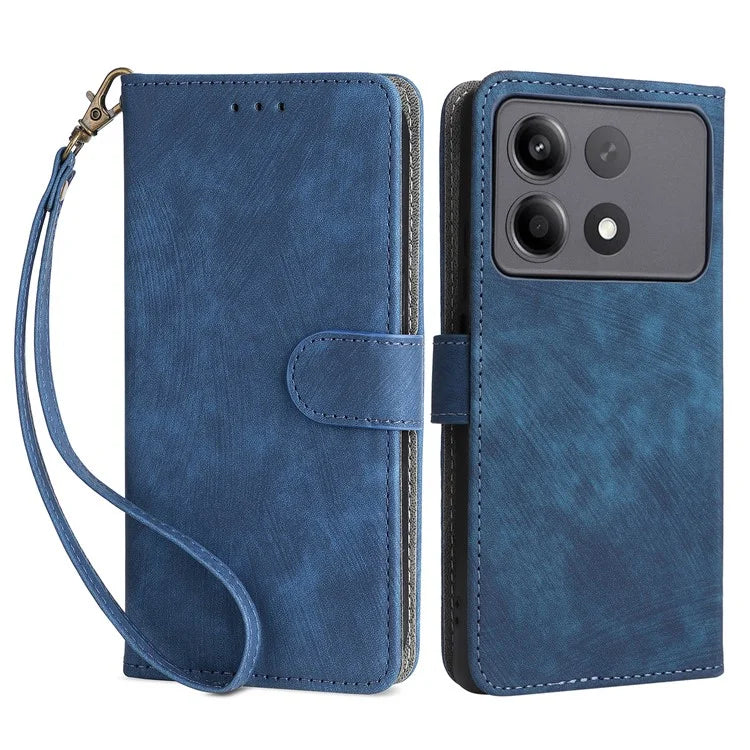For Xiaomi Redmi Note 13R Pro 5G / Poco X6 Neo 5G Case RFID Blocking Wallet PU Leather+TPU Phone Cover