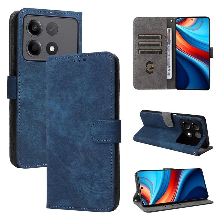 For Xiaomi Redmi Note 13R Pro 5G / Poco X6 Neo 5G Case RFID Blocking Wallet PU Leather+TPU Phone Cover