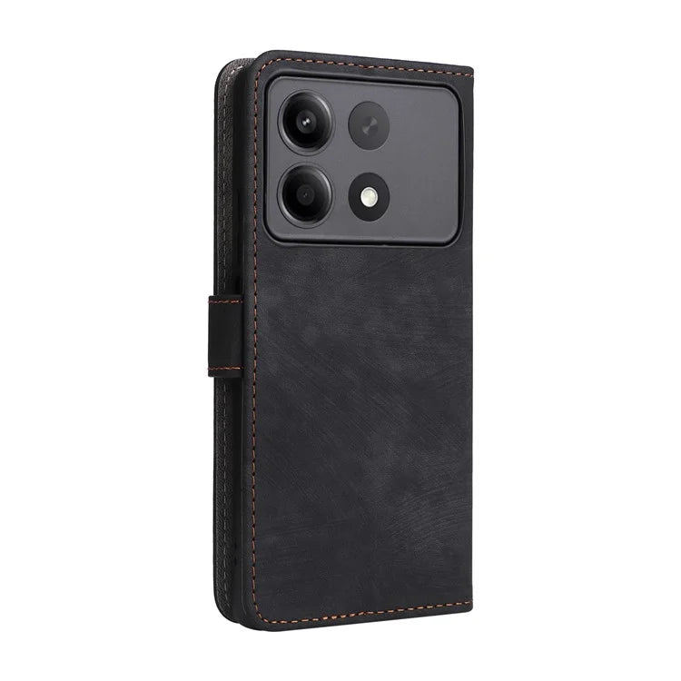 For Xiaomi Redmi Note 13R Pro 5G / Poco X6 Neo 5G Case RFID Blocking Wallet PU Leather+TPU Phone Cover