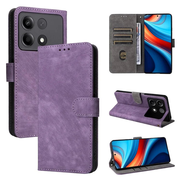 For Xiaomi Redmi Note 13R Pro 5G / Poco X6 Neo 5G Case RFID Blocking Wallet PU Leather+TPU Phone Cover