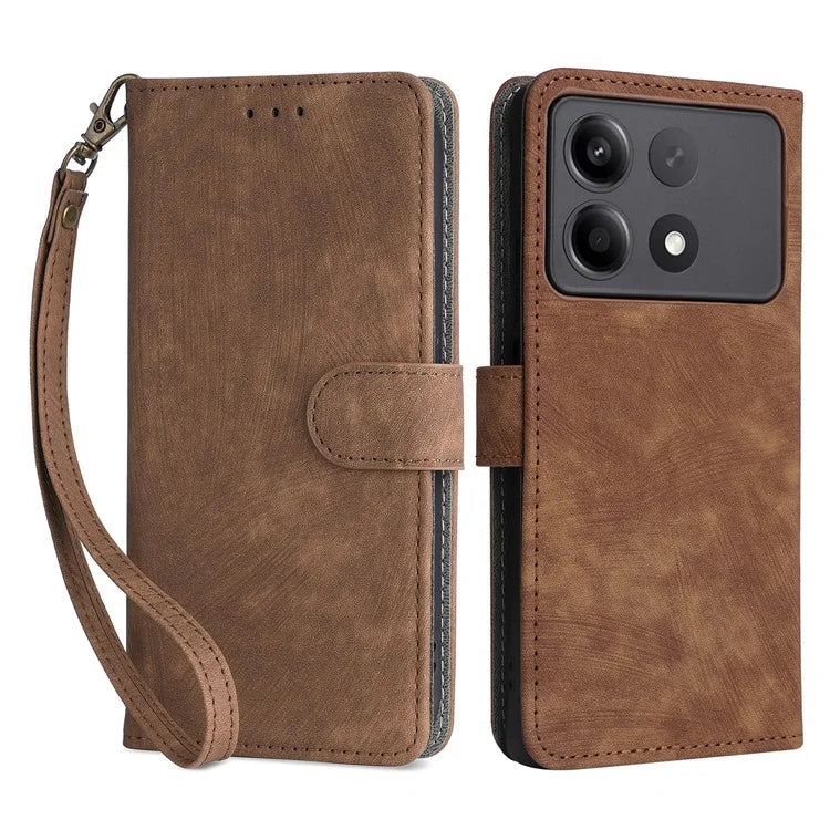 For Xiaomi Redmi Note 13R Pro 5G / Poco X6 Neo 5G Case RFID Blocking Wallet PU Leather+TPU Phone Cover