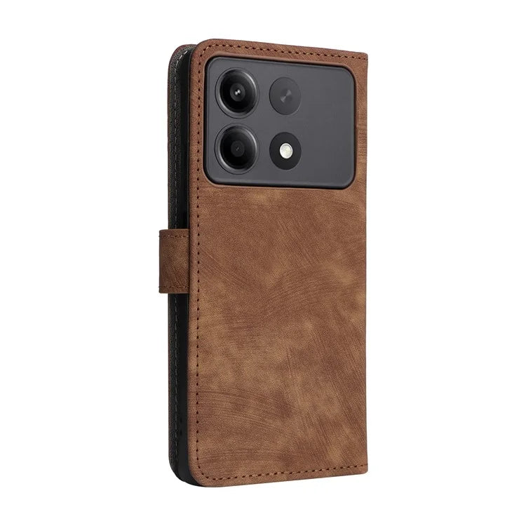 For Xiaomi Redmi Note 13R Pro 5G / Poco X6 Neo 5G Case RFID Blocking Wallet PU Leather+TPU Phone Cover