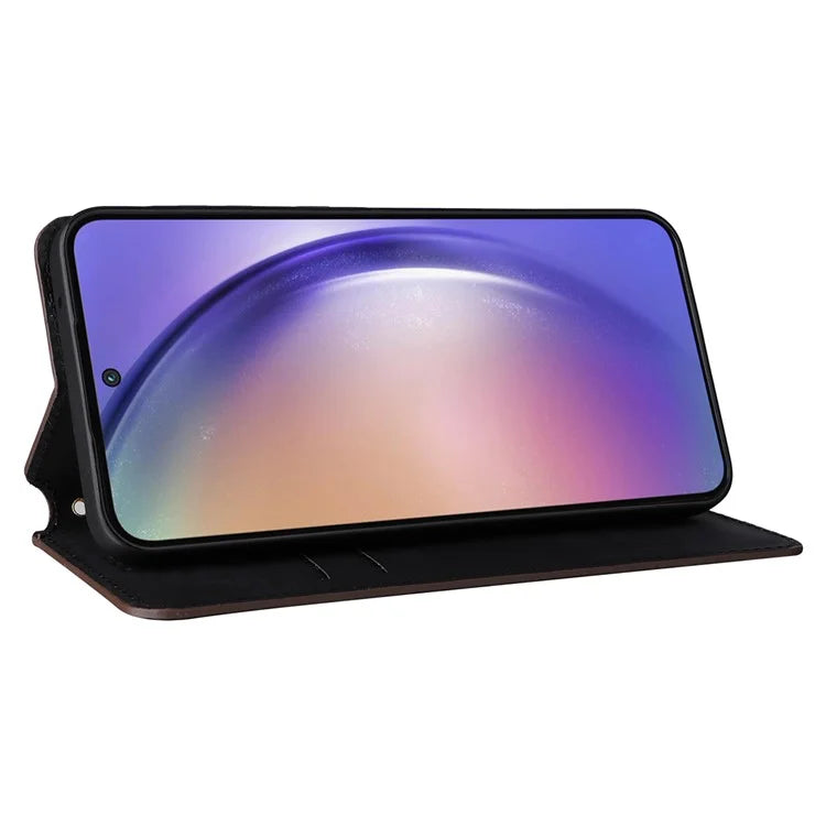 For Samsung Galaxy A55 5G Anti-Scratch Phone Case Stand Magnetic Cell Phone Cover