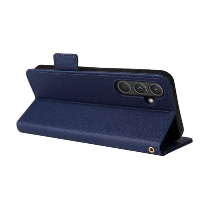 For Samsung Galaxy A55 5G Flip Wallet Leather Case Litchi Texture Phone Cover