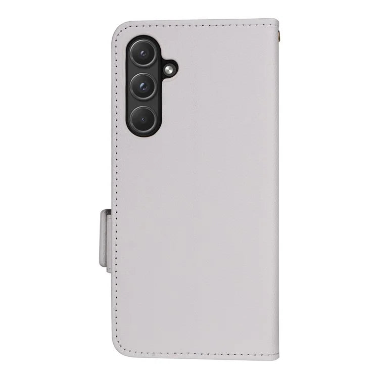For Samsung Galaxy A55 5G Flip Wallet Leather Case Litchi Texture Phone Cover