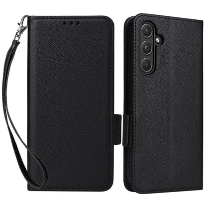 For Samsung Galaxy A55 5G Flip Wallet Leather Case Litchi Texture Phone Cover