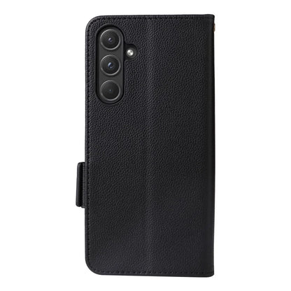 For Samsung Galaxy A55 5G Flip Wallet Leather Case Litchi Texture Phone Cover