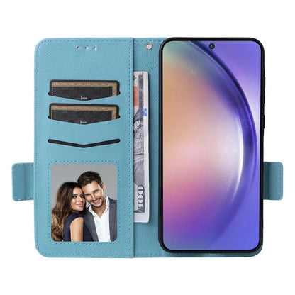 For Samsung Galaxy A55 5G Flip Wallet Leather Case Litchi Texture Phone Cover