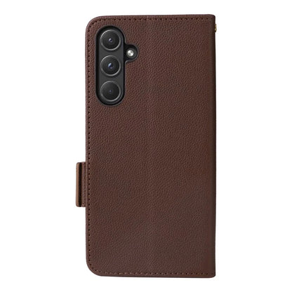 For Samsung Galaxy A55 5G Flip Wallet Leather Case Litchi Texture Phone Cover