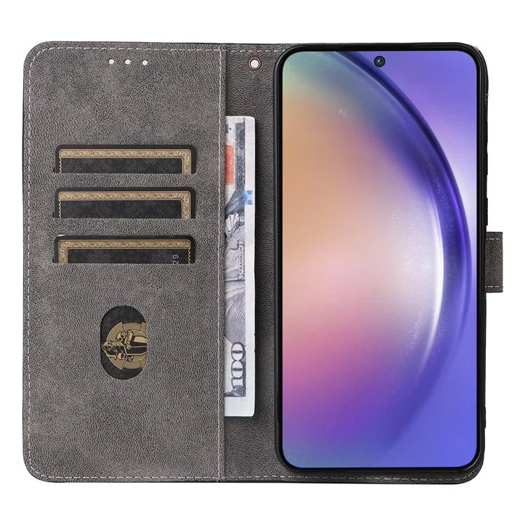 For Samsung Galaxy A55 5G Stand Case Shockproof Shell RFID Blocking Phone Cover Wallet